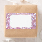 Zachte bokeh glitter schittert etiket (Insitu)
