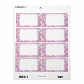 Zachte bokeh glitter schittert etiket (Full Sheet)