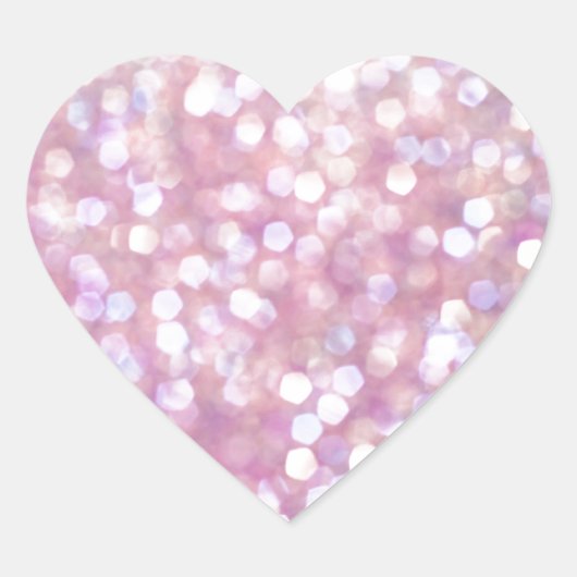 Zachte bokeh glitter schittert hart sticker (Voorkant)