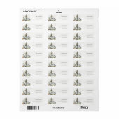 Zachte Bossen Berglandschap Schetsadres Etiket (Full Sheet)