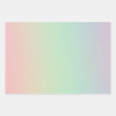 Zachte chique pastel ombre verloop inpakpapier vel (Voorkant 3)