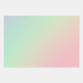 Zachte chique pastel ombre verloop inpakpapier vel (Voorkant 2)