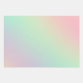 Zachte chique pastel ombre verloop inpakpapier vel (Voorkant)
