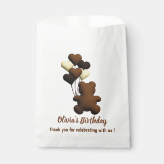 Zachte chocolade beer Baby shower cadeautas tas Bedankzakje