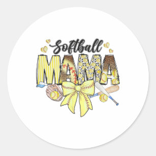 Zachte Coquette Strik Zachte Moeder Moederdag Zach Ronde Sticker