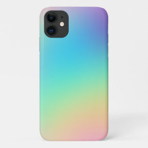 Zachte curmatische regenbooggradiënt iPhone 11 hoesje