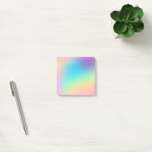 Zachte curmatische regenbooggradiënt post-it® notes (Kantoor)