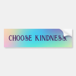 Zachte cursieve regenbooggradiënt "Kindheid kiezen Bumpersticker