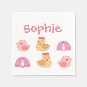 Zachte Cute Vogels Servet