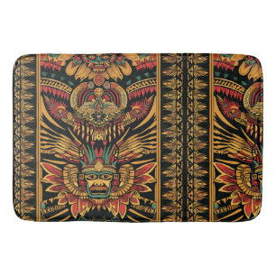 Zachte Cyaan "Aztec Dream" Pluche Badmat