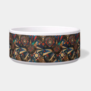 Zachte cyaan "Oude inheemse kronieken" Pet Dini Voerbakje