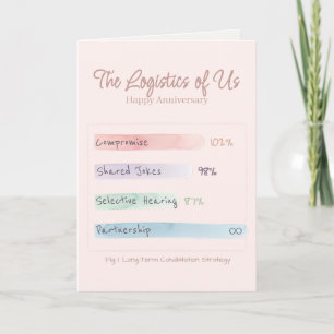 Zachte Data In Getallen Blush Jubileum Kaart