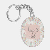 Zachte Deco III | Laat het goed Sleutelhanger (Voorkant Links)