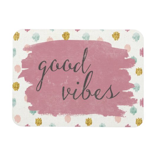 Zachte Deco IV | Good Vibes Magneet (Horizontaal)