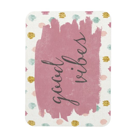 Zachte Deco IV | Good Vibes Magneet (Verticaal)