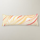 Zachte doek met lichtbeige tonen, rode roze kromme lichaamskussen (Voorkant)