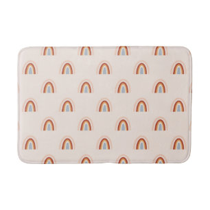 Zachte Doodle Regenboog Patroon Badmat