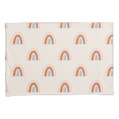 Zachte Doodle Regenboog Patroon Kussensloop (Voorkant-Rechts)