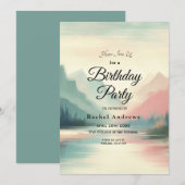 Zachte echo's van de bergen kaart (Voorkant / Achterkant)