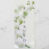 Zachte Elegant orchidee achtergebleven stoeltje Menu (Voorkant)