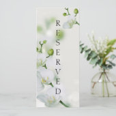 Zachte Elegant orchidee achtergebleven stoeltje Menu (Staand voorkant)