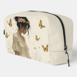 Zachte elegantie in een vlinderdans toilettasje