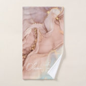 Zachte en chique gouden marmeren badhanddoek bad handdoek (Handdoek)