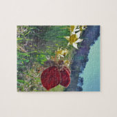 Zachte en gele bloemen legpuzzel (Horizontaal)