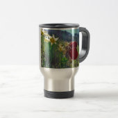 Zachte en gele bloemen reisbeker (Voorkant rechts)