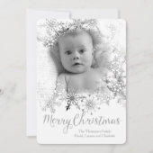 Zachte en sneeuwige kerstKaart (Voorkant)