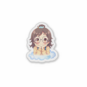Zachte Esthetische Cute Kawaii Dromerige Meisjesst Sticker