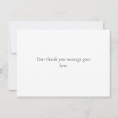 Zachte Eucalyptus Groene Trouw Dank Je Bedankkaart (Achterkant)