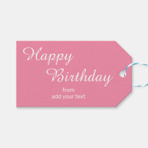 Zachte Flamingo Roze Cadeau Labels Cadeaulabel
