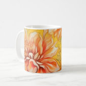 Zachte Floral Koffiemok (Voorkant links)