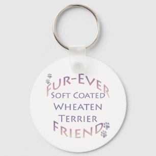Zachte gecoate tarwedrager Furever Friend Sleutelhanger