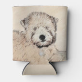 Zachte gecoate Wheaten Terrier schilderij Originel Blikjeskoeler (Voorkant)