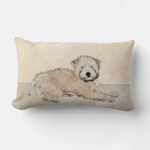 Zachte gecoate Wheaten Terrier schilderij Originel Kussen