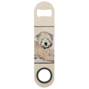 Zachte gecoate Wheaten Terrier schilderij Originel Speed Flessenopener