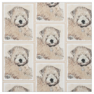 Zachte gecoate Wheaten Terrier schilderij Originel Stof