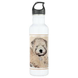 Zachte gecoate Wheaten Terrier schilderij Originel Waterfles