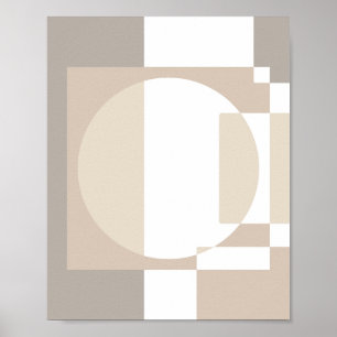 Zachte Geometrische Blokken – Eenvoudig en Strak Poster