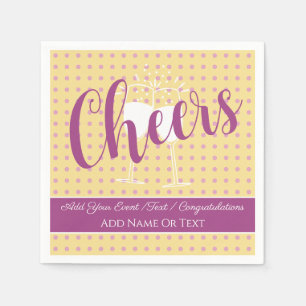 Zachte Glamour / Sunshine Mist Cheers Stippen Soli Servet