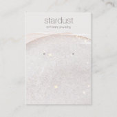 Zachte Glitter-Waterverf Verdien weergavehouder Visitekaartje (Voorkant)