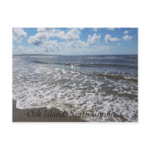 Zachte golven van het Briefkaart van het eiland Oa