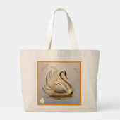 "Zachte golven van vrede" Grote Tote Bag (Achterkant)