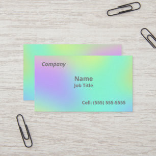 Zachte gradiënt, kleurrijke Visitekaartjes