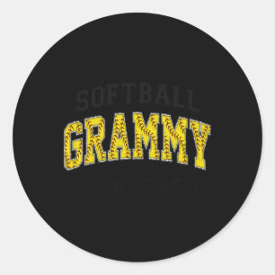 Zachte Grammy Zachte Liefhebber Zachte Grootmoeder Ronde Sticker