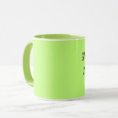 Zachte Groen personaliseer de Coffee Cup-cadeaubon Mok (Voorkant links)