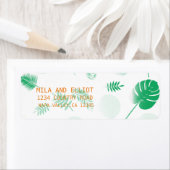 Zachte groene bladeren etiket (Insitu)