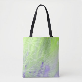 Zachte groene en lavendel harmonie draagtas